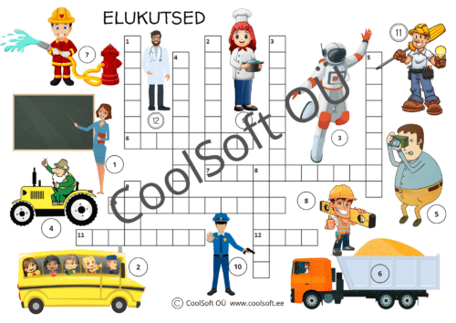 Elukutsed – ristsõna ja ametite tundmine