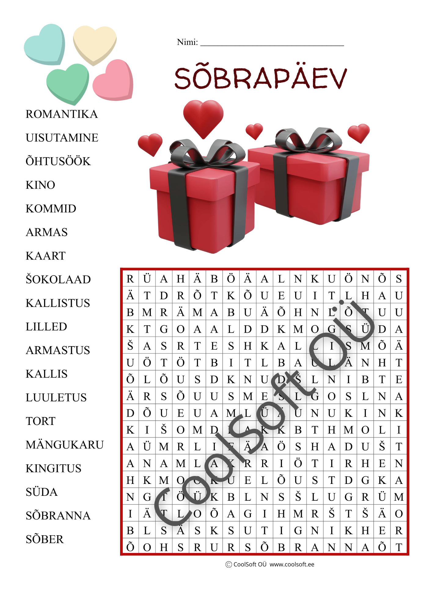Sobrapaev-–-sonaotsingu-tooleht-lastele Sõbrapäev – sõnaotsingu tööleht lastele