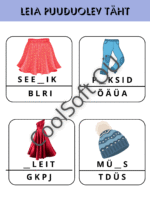 Leia puuduv täht tööleht