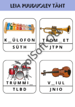 Leia puuduv täht tööleht