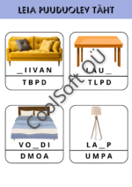 Leia puuduv täht tööleht