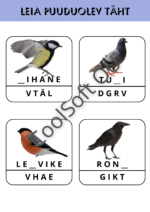 Leia puuduv täht tööleht