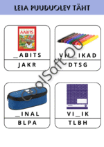 Leia puuduv täht tööleht