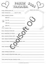 Kaheosaline tööleht „Parim vanaisa 2026” ja „Parim vanaema 2026”, kus laps kirjutab ja joonistab oma vanavanematest