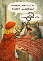 Muinasjutt Punamütsike – jutustamispildid